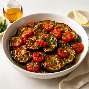 Aubergines Rôties à la Méditerranéenne