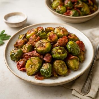 Choux de Bruxelles Rôtis au Bacon