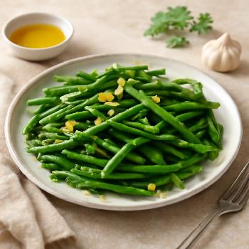 Haricots Verts à l'Ail et à l'Huile d'Olive