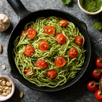 Pâtes au Pesto et Tomates Cerises : Accompagnement Simple et Savoureux