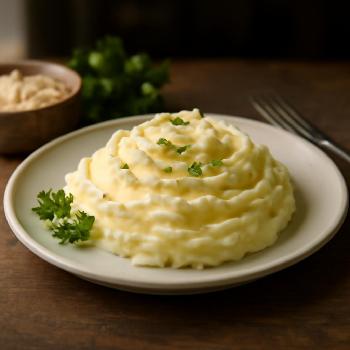 Purée de pommes de terre au raifort et à la crème (préparation à l'avance)