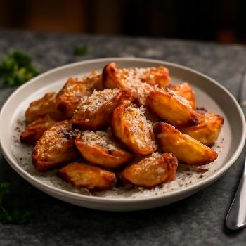 Quartiers de Pommes de Terre Rôtis au Paprika Fumé et Parmesan