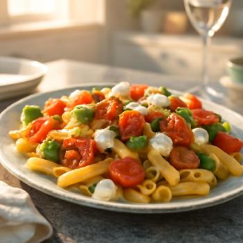 Salade de Pâtes Caprese Chaude