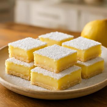 Barres au Citron Fraîches et Acidulées