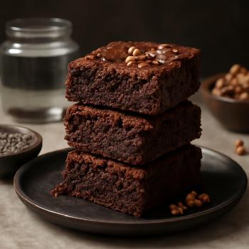 Brownies Végétaliens Fondants aux Œufs de Chia