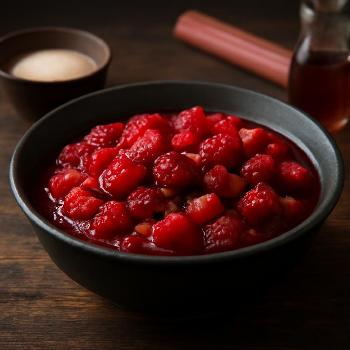 Compote de Framboises et Rhubarbe pour Gâteaux