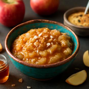 Compote de Pommes Végétalienne au Beurre d'Amandes