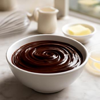 Ganache Chocolat Noir Brillante pour Glaçage