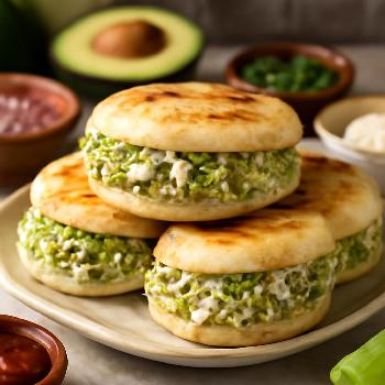 Arepas Reina Pepiada Vénézuéliennes (Avocat et Poulet)