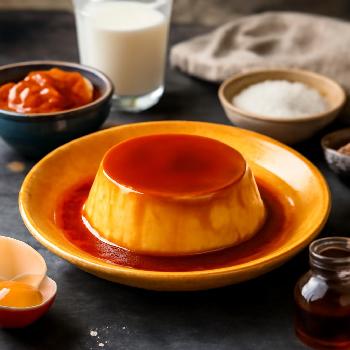 Flan Casero au Dulce de Leche Argentin