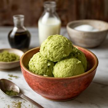 Glace au Matcha Maison