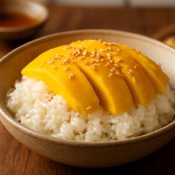 Khao Niao Mamuang : Riz Gluant à la Mangue Thaïlandais