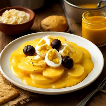 Papa a la Huancaína : Pommes de terre à la sauce crémeuse péruvienne