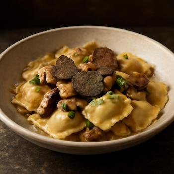 Raviolis aux Champignons et Truffes