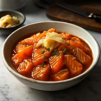 Sashimi de Saumon Mariné au Miso et Gingembre