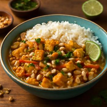 Sauté de Tofu au Curry et Lait de Coco