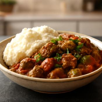 Ugali et Ragoût de Boeuf (Nyama na Ugali)