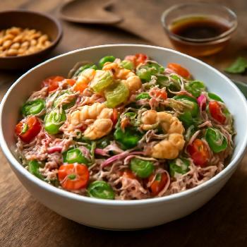 Yum Woon Sen : Salade de Vermicelles de Verre Thaïlandaise