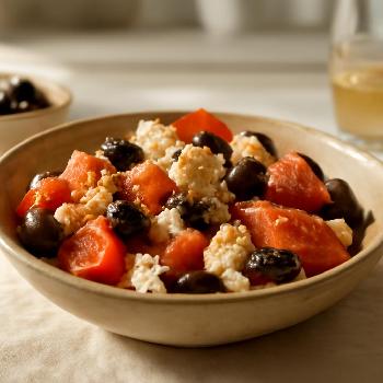 Bol Salé Fromage Feta, Tomate et Olives