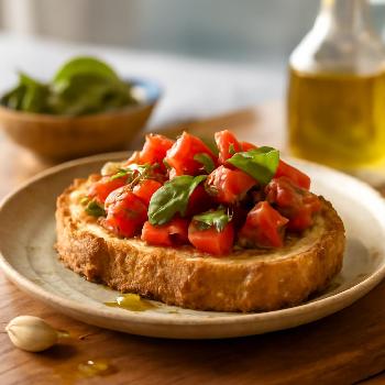 Bruschetta Tomate-Basilic Express