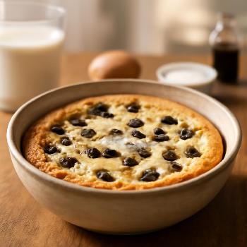 Clafoutis Minute aux Pépites de Chocolat au Micro-ondes