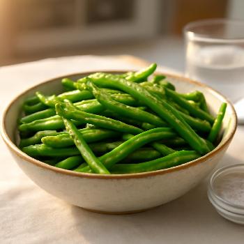 Haricots Verts Vapeur Minute au Micro-ondes
