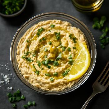 Houmous Express au Citron et au Persil