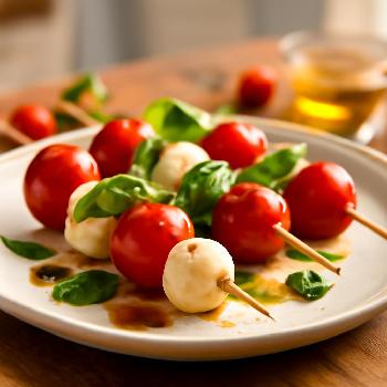 Mini-Brochettes Tomate-Mozza Express