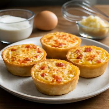 Mini Quiches Express au Micro-ondes : Prêtes en un clin d'œil !