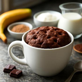 Mug Cake Banane Chocolat : Le Dessert Individuel Micro-Ondes Parfait