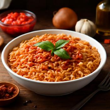Nouilles Instantanées à la Sauce Tomate Épicée