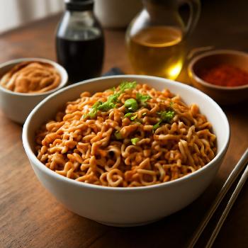 Nouilles Instantanées au Sésame et Cacahuètes : Prêtes en 5 Minutes!