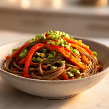 Nouilles Soba Express au Sésame et Légumes Croquants