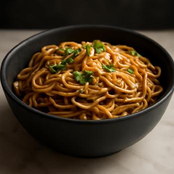 Nouilles Soba Express Sauce Sésame Cacahuète: Repas Sain et Rapide