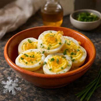 Oeufs Durs Vinaigrette Légers