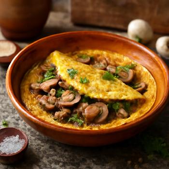 Omelette aux champignons express