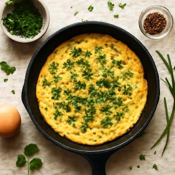 Omelette Express aux Herbes Fraîches