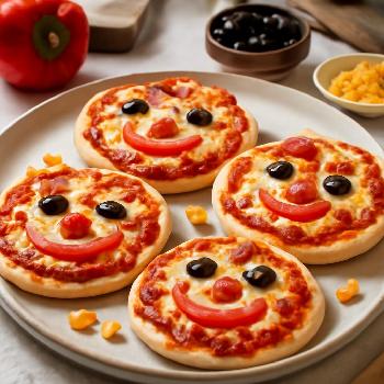 Pizzas Pita Rigolotes : Des Visages Gourmands