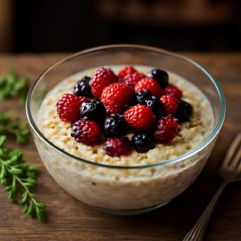 Porridge Express aux Fruits Rouges (Micro-Ondes)