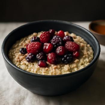 Porridge Micro-Ondes Express aux Fruits Rouges