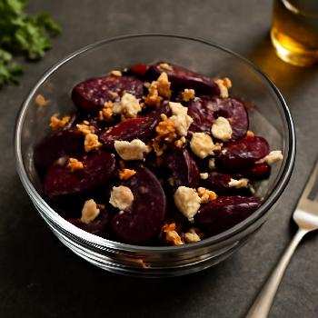 Salade de Betterave et Feta Express au Miel et Noix