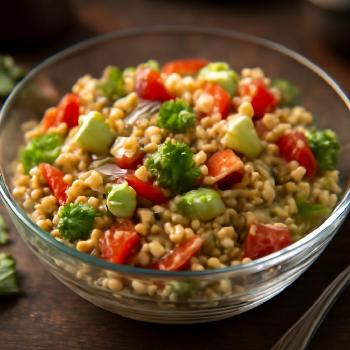Salade de Quinoa Végétarienne Express aux Pois Chiches