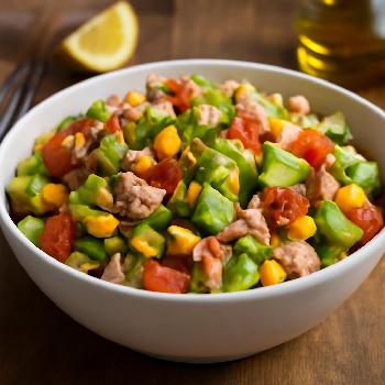 Salade de Thon Express à l'Avocat et Maïs