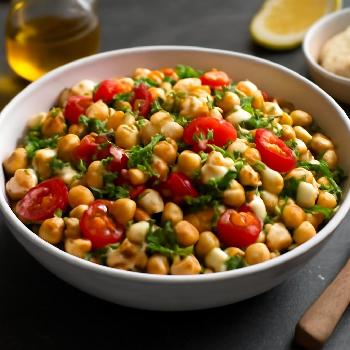 Salade Express de Pois Chiches au Citron et Feta