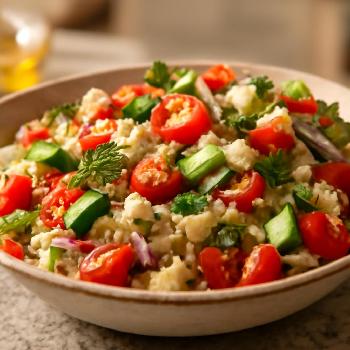 Salade Express de Quinoa aux Légumes Croquants