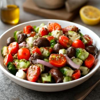 Salade Grecque Minute et Végétarienne