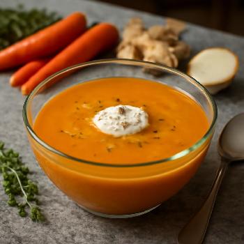 Soupe Carottes Gingembre Express : La Chaleur Réconfortante en un Clin d'Œil