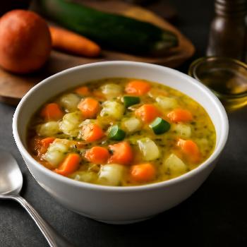 Soupe de Légumes Express au Micro-ondes