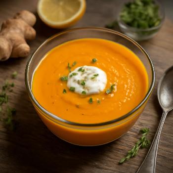 Soupe Express Carottes Gingembre : Un Délice Réconfortant en un Clin d'Œil
