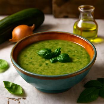 Soupe Express Courgette et Basilic